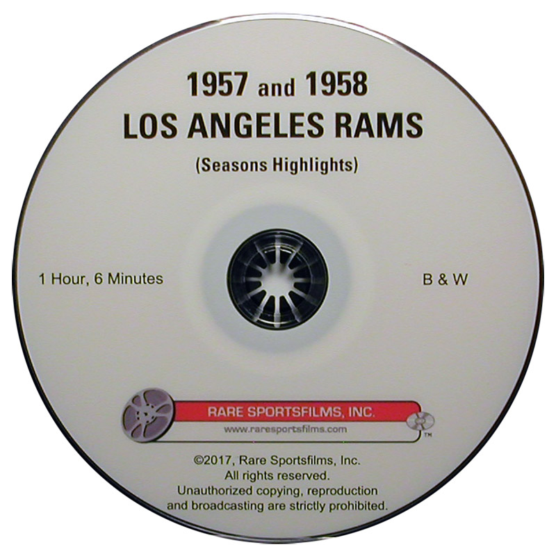 1957 - 58 Los Angeles RAMS highlights